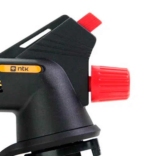 Maçarico Portátil Gás Torch Preto e Vermelho - Nautika