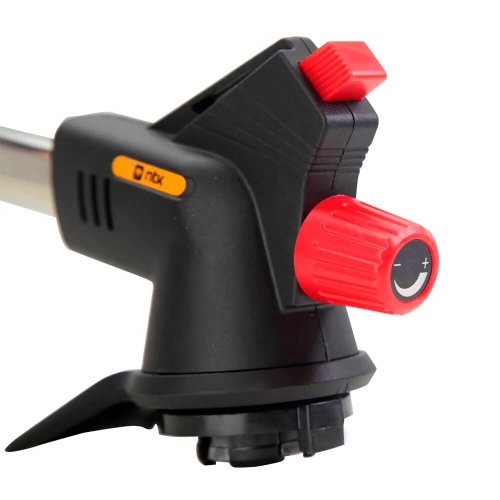 Maçarico Portátil Gás Torch Preto e Vermelho - Nautika