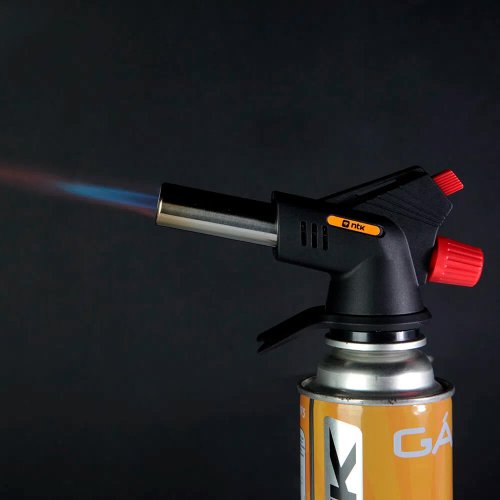 Maçarico Portátil Gás Torch Preto e Vermelho - Nautika