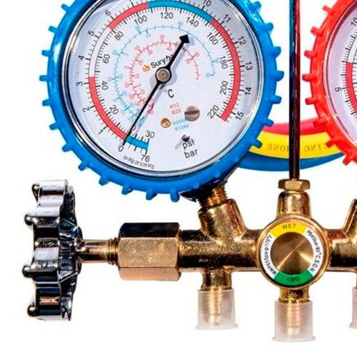 Manifold com Mangueira 90cm R22 R134 R404 - Suryha