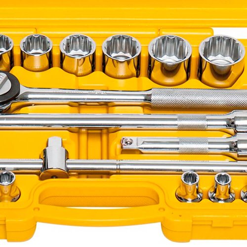 Maleta com Soquetes e Acessórios 1/2" 22 peças - Tramontina