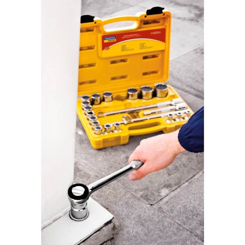 Maleta com Soquetes e Acessórios 1/2" 22 peças - Tramontina