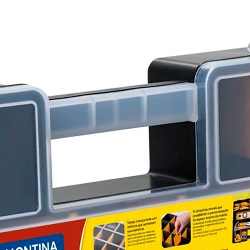 Maleta Plástica Organizadora 17" com Divisórias Móveis - Tramontina