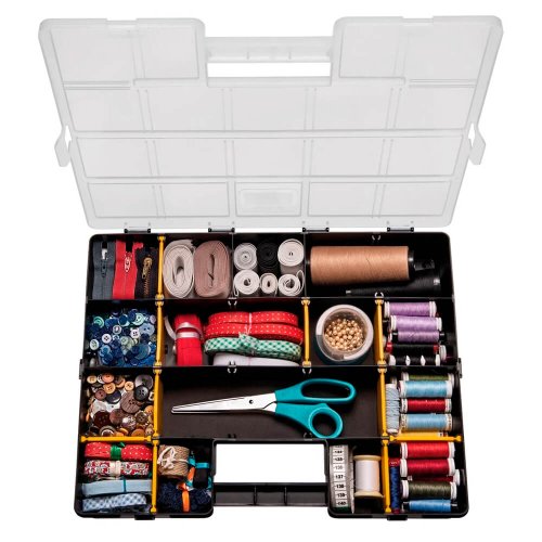 Maleta Plástica Organizadora 17" com Divisórias Móveis - Tramontina
