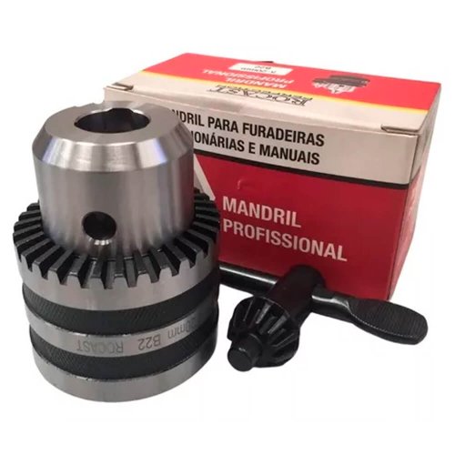 Mandril com Chave Cônico 20mm B22 - Rocast