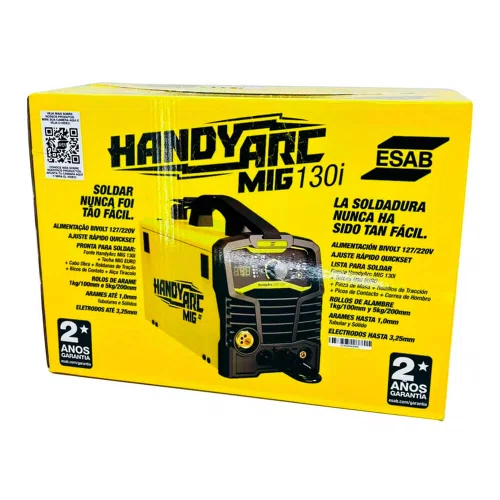 Máquina de Solda Esab Inversora Handyarc MIG 130I 5kg