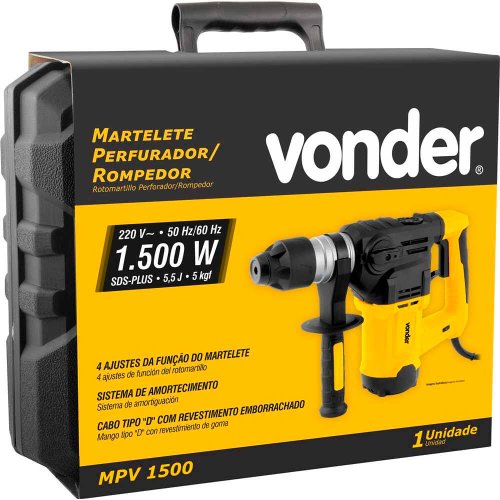 Martelete Perfurador/ Rompedor 1500W MPV 1500 220V - Vonder