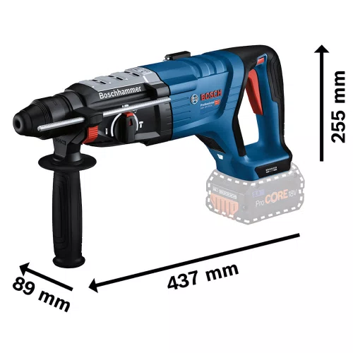 Martelete Perfurador Rompedor à Bateria 18V GBH 18V-28D - Bosch