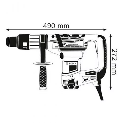Martelete Perfurador/ Rompedor GBH 5-40D 220V 1100W com Maleta - Bosch