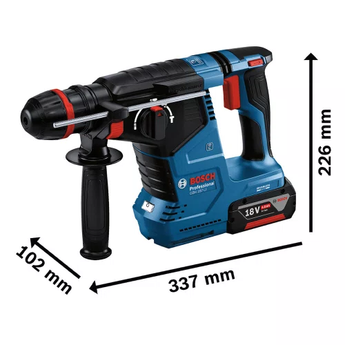 Martelete Rompedor Perfurador 18V GBH 187-LI com Maleta, Bateria e Carregador - Bosch