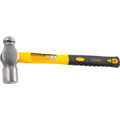 Martelo Bola 1KG com Cabo de Fibra - Vonder