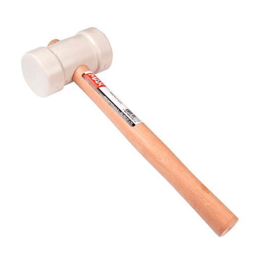 Martelo de Borracha 40mm Branco - Max Ferramentas