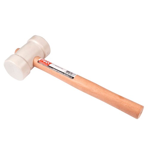 Martelo de Borracha 80mm Branco - Max Ferramentas