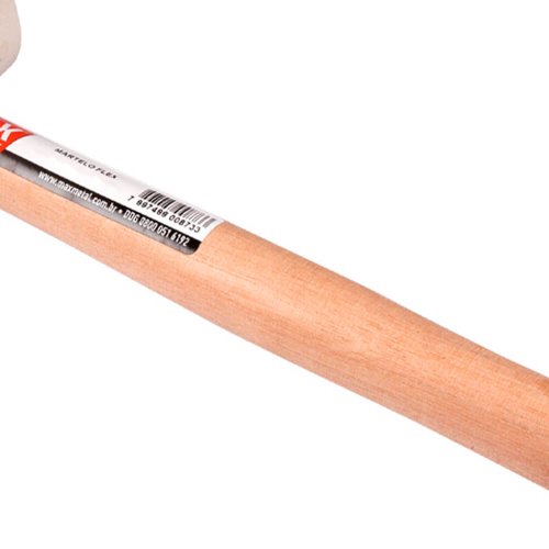 Martelo de Borracha 80mm Branco - Max Ferramentas