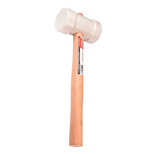 Martelo de Borracha 80mm Branco - Max Ferramentas