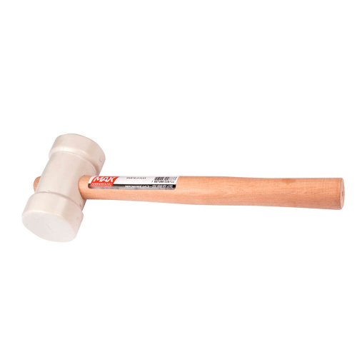 Martelo de Borracha 80mm Branco - Max Ferramentas