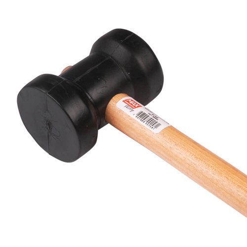 Martelo de Borracha Preto 60mm - Max Ferramentas