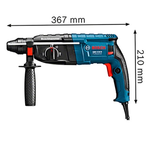 Martelo Perfurador Rompedor Bosch GBH 2-24 D 220V - Bosch