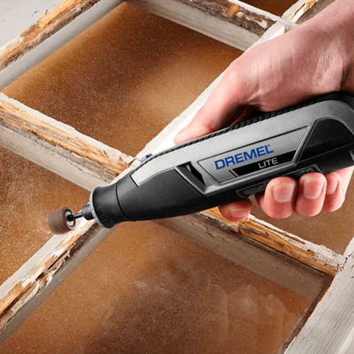 Micro Retífica à Bateria (KIT) Dremel 7760-N/10 4v MAX RT com 10 peças - Dremel