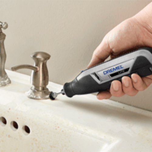 Micro Retífica à Bateria (KIT) Dremel 7760-N/10 4v MAX RT com 10 peças - Dremel