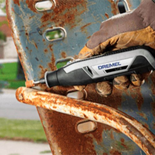 Micro Retífica à Bateria (KIT) Dremel 7760-N/10 4v MAX RT com 10 peças - Dremel
