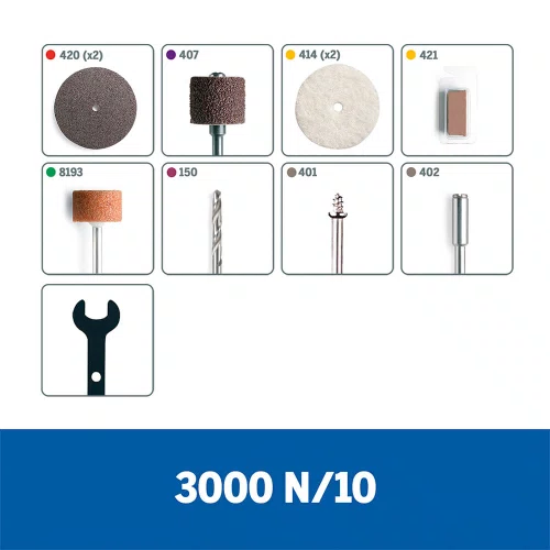 Micro Retifica Dremel 3000 110V 120W com 10 Acessórios