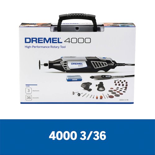 Micro Retífica Dremel 4000 220v - 36 acessórios + 3 acoplamentos - Dremel