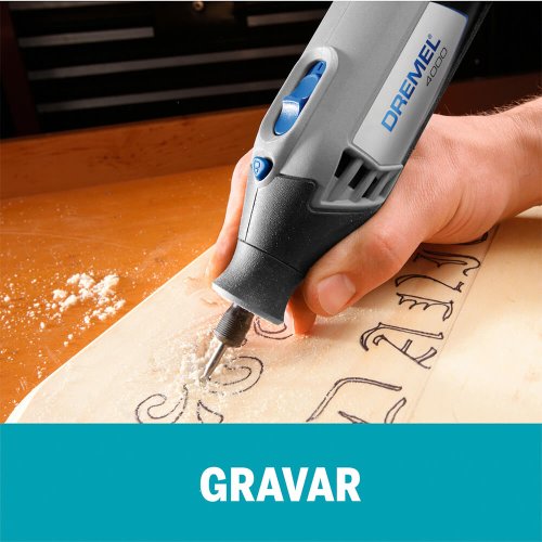 Micro Retífica Dremel 4000 220v - 36 acessórios + 3 acoplamentos - Dremel