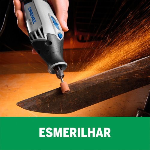 Micro Retífica Dremel 4000 220v - 36 acessórios + 3 acoplamentos - Dremel