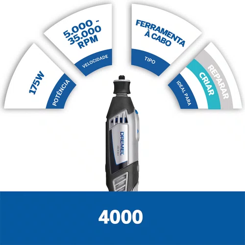 Micro Retifica Dremel 4000 SOLO 127V