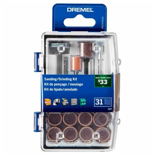 Microkit para Lixar e Esmerilhar com 31 Acessórios - Dremel