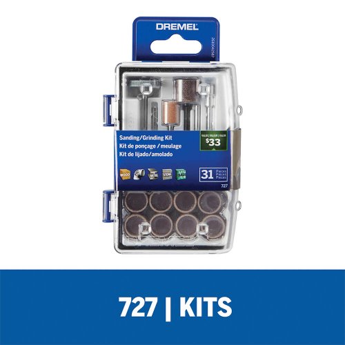 Microkit para Lixar e Esmerilhar com 31 Acessórios - Dremel