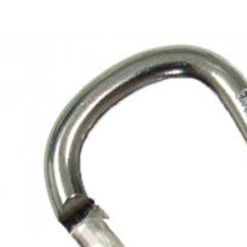 Mosquetão Tipo Chaveiro Cinza 6mm - USClimb
