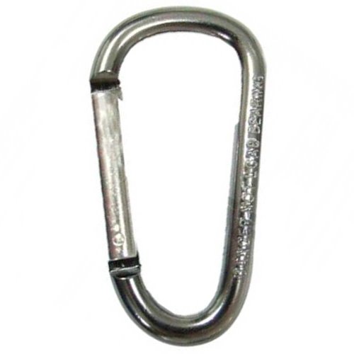 Mosquetão Tipo Chaveiro Cinza 6mm - USClimb