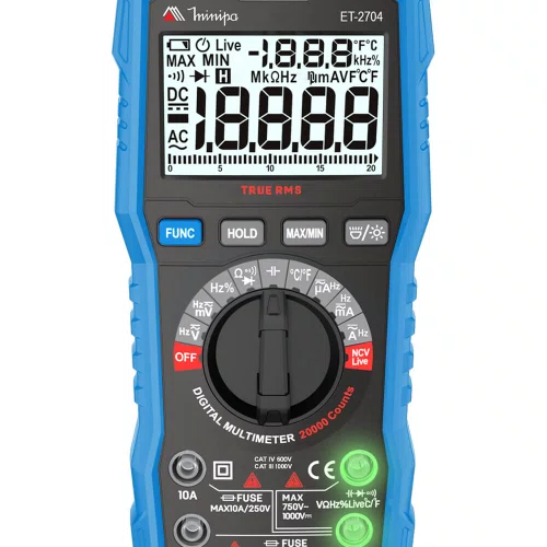 Multímetro Digital CAT III 100V/ CAT IV 600V ET-2704 - Minipa