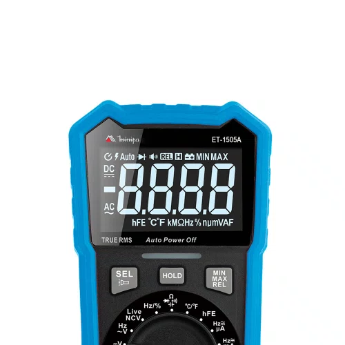 Multímetro Digital Portátil CAT III 600V ET-1505A - Minipa