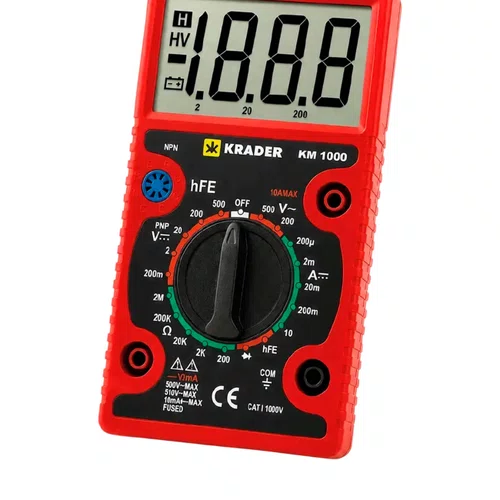 Multímetro Digital Profissional KM-1000 500V/10ª - Krader