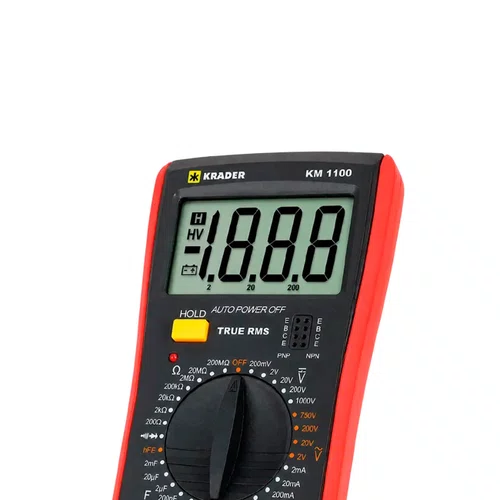 Multímetro Digital Profissional KM-1100 AC/DC - Krader