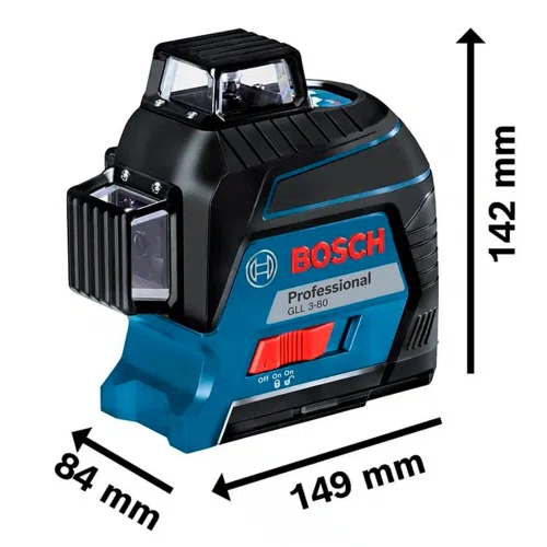Nível a Laser GLL 3-80 80M com Maleta - Bosch