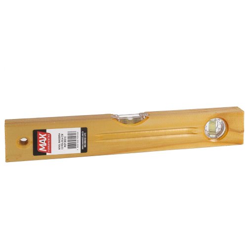 Nível de Madeira 12" 2 Bolhas - Max