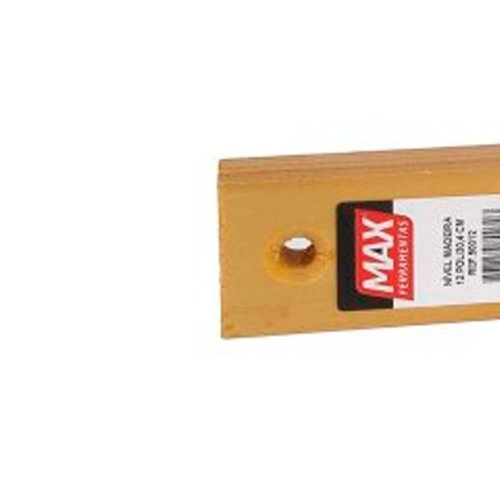 Nível de Madeira 12" 2 Bolhas - Max