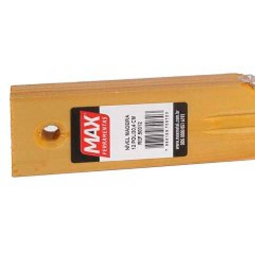Nível de Madeira 12" 2 Bolhas - Max