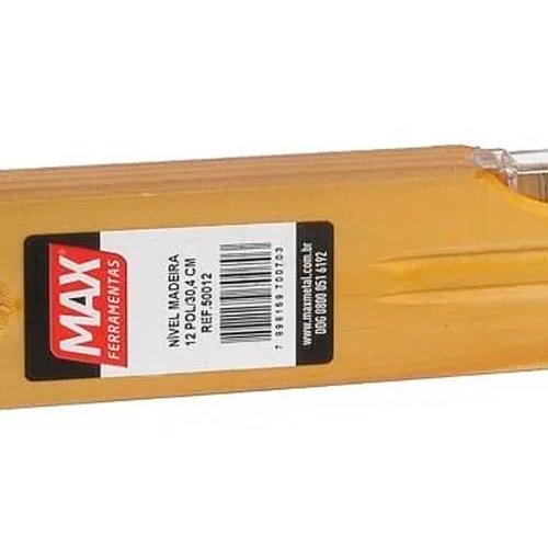 Nível de Madeira 16" 2 Bolhas - Max