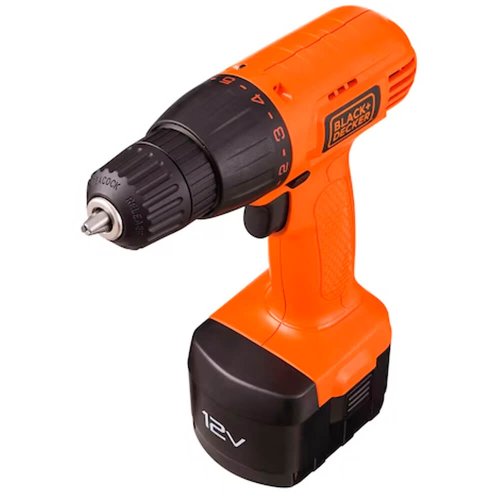 Parafusadeira/ Furadeira 3/8" (10mm) 12V 1.3AH VVR com 101 Acessórios e Maleta - Black & Decker CD121K100-B