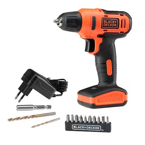 Parafusadeira / Furadeira 3/8" 12V - Black & Decker  LD12S-BR