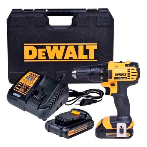 Parafusadeira/ Furadeira à Bateria 20V com Carregador, Bateria e Maleta - Dewalt