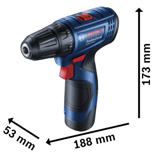 Parafusadeira Furadeira à Bateria Bosch GSR 120-LI + Maleta - Bosch