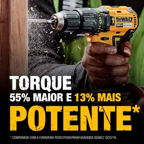 Parafusadeira Furadeira Bivolt DCD7781D1BR 20V MAX Com Impacto - Dewalt