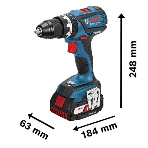 Parafusadeira/ Furadeira de Impacto a Bateria 18V GSB 18 V-EC - Bosch
