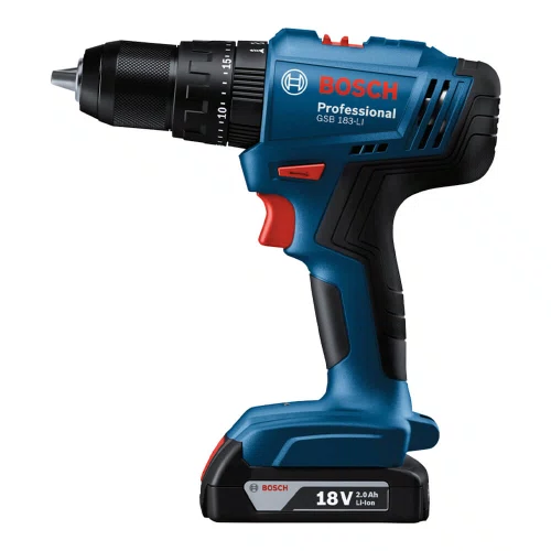 Parafusadeira/ Furadeira de Impacto à Bateria Bosch 18V GSB 183-LI